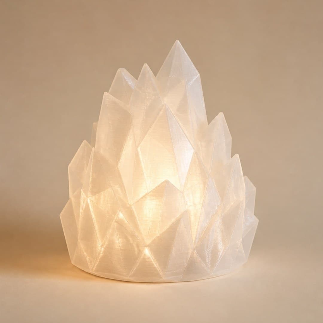 Lámpara cristal de hielo