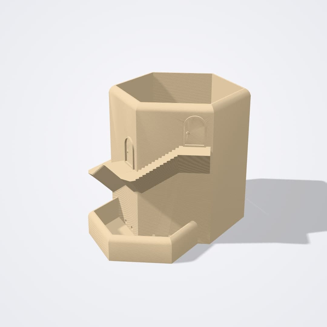 Maceta Castillo Hexagonal