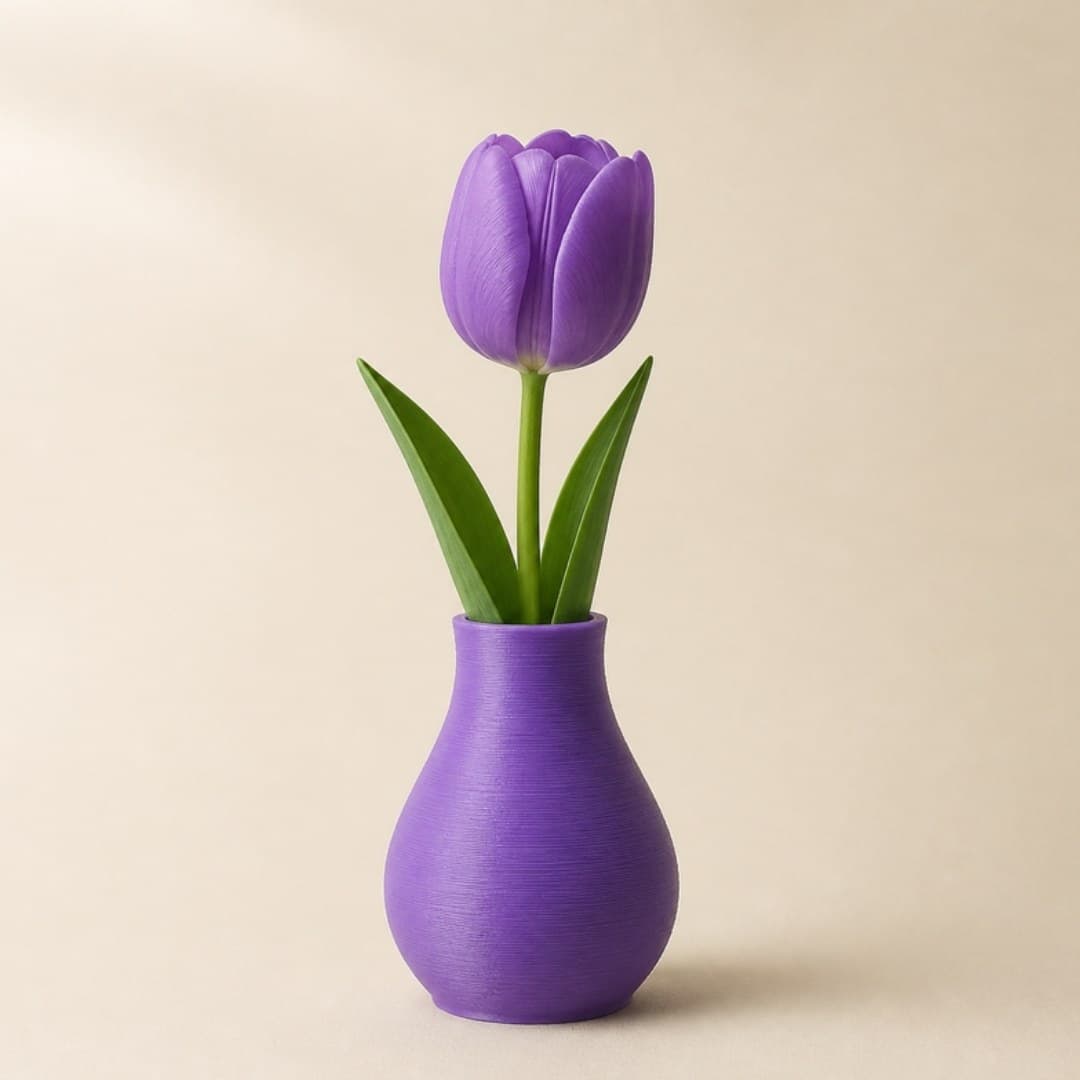 Tulipán con florero
